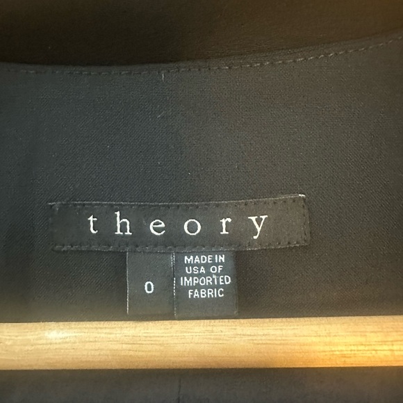 Theory Open Front Blazer Delaven Edition In Black wool - Picture 5 of 6